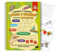 Finoly Cuaderno Aprender a Escribir Letras y Números Pauta Montessori