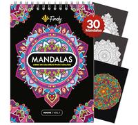 Finoly Libro Mandalas Adultos | Mandalas Colorear Adultos con 30 Ilustraciones Originales | Libros de Colorear en Tamaño A4 | Papel Premium