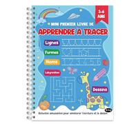 Finoly Mi Primer Libro Grafomotricidad Niños de 3 a 6 años | Cuaderno Trazos y Preescritura | Aprender Actividades y Ejercicios Líneas Formas Números Laberintos Dibujos (Francés)