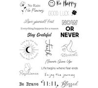 Finoly Tatuajes Temporales Semipermanentes Adultos Duración 2 Semanas Pack 15 Uds | Tatuajes Temporales Hombre y Mujer Resistentes al Agua | Tattoos Temporales Falsos Brazo, Cuello, Pierna (Phrase)