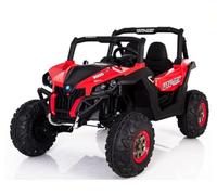 FINOOS Coche eléctrico para niños 2 plazas UTV-MX Buggy 12V 2 Lugares, con Control Remoto de 2.4Ghz, Batería: 2x12V7Ah | 4x12V 45W Motor, 2-7 años (Rojo)