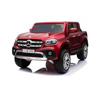 FINOOS Mercedes X-Classe Coche Eléctrico para niño 2 Plazas, Coche Infantil con Mando a Distancia 2,4 GHz, 4x4, Motor 4 x 12V 35W, 1 a 7 Años (Rojo)