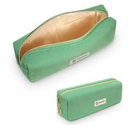 FINPAC Estuches de Pana para Lápices, Estuche Escolar de Lápices con 1 Compartimento, Gran Capacidad Portalápices, Bolsa Organizador de papelería Oficina, Niños, Niñas y Adultos, (Verde Hierba)