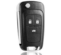 FINTERRY Funda para llave de coche para Opel Astra J Insignia A Corsa E Meriva B Zafira C Tourer Movano Mokka Karl Cascada Adam - Carcasa de repuesto para llave de coche de 3 botones