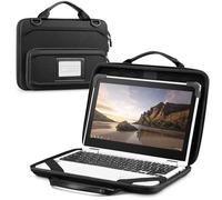 Fintie 11.6 Inch Chromebook Sleeve Case - Protective Briefcase Shoulder Bag with Accessory Pouch and ID Card Slot for Up to 11.6" Lenovo Samsung Microsoft ASUS DELL Acer HP Laptop Notebook (Black)