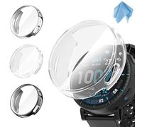 Fintie 3 Piezas Funda Compatible con Amazfit Active MAX 48mm | TPU Suave Protector de Pantalla Carcasa