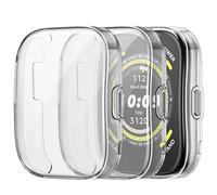 FINTIE 3 Piezas Funda para Amazfit Bip 5, TPU Suave Protector de Pantalla Carcasa