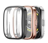 FINTIE 3 Piezas Funda para Amazfit Bip 5, TPU Suave Protector de Pantalla Carcasa