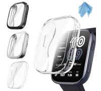 Fintie 3 Piezas Funda para Amazfit Bip 6, TPU Suave Protector de Pantalla Carcasa