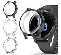 Fintie 3 Piezas Funda para Garmin Venu 2S/Vivoactive 4S, TPU Suave Protector de Pantalla Carcasa