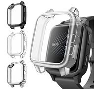 Fintie 3 Piezas Funda para Garmin Venu Sq/Venu Sq 2, TPU Suave Protector de Pantalla Carcasa
