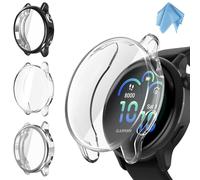 Fintie 3 Piezas Funda para Garmin Vivoactive 6, TPU Suave Protector de Pantalla Carcasa