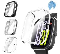Fintie 3 Piezas Funda para Xiaomi Redmi Watch 5, TPU Suave Protector de Pantalla Carcasa