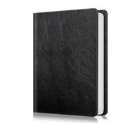 Fintie Álbum de fotos de 4 x 6 pulgadas, 112 fotos, cubierta de cuero vegano con cierre a presión, álbumes de fotos portátiles (negro)