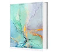 Fintie Álbum de fotos de 4 x 6 pulgadas, 300 bolsillos de gran capacidad, piel vegana de alta calidad, funda para libro de fotos familiar, boda, aniversario, bebé, vacaciones, mármol esmeralda