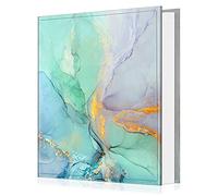 FINTIE Álbum de fotos de 4 x 6 pulgadas, 600 bolsillos, gran capacidad, para fotos familiares, bodas, aniversarios, bebés, vacaciones, mármol esmeralda