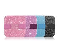 Fintie Almohadilla de limpieza de pantalla, toallitas de tela suave con correa elástica para iPad, iPhone, MacBook, tabletas, laptop, paquete de 4 (colores brillantina)