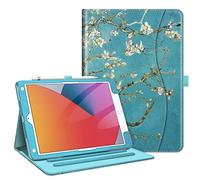 FINTIE - Carcasa Compatible con iPad de 10,2 Pulgadas, 9ª generación, 2021, 8º Gén 2020, 7º Gén 2019, Funda multiposición, Funda para Despertar/Despertador, automática, protección de Las Esquinas,