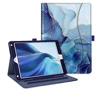 Fintie - Carcasa para iPad 9,7 de 2018, 2017, iPad Air 2, iPad Air de 9,7 Pulgadas, Funda de protección multiángulo, Funda con Bolsillo y función de sueño/Despertar automático, mármol océano
