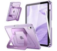 FINTIE - Carcasa para iPad (A16) de 11ª generación de 11" 2025 y iPad de 10ª generación de 10,9" 2022, [soporte ajustable y guardabosques multiposición] para iPad y estudiantes, color morado
