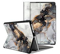 FINTIE - Carcasa para Microsoft Surface Pro 8 de 13 Pulgadas, 2021, Funda Protectora Fina y rígida, Funda multiángulo, Funda Compatible con Teclado Tipo Cubierta, mármol Nublado