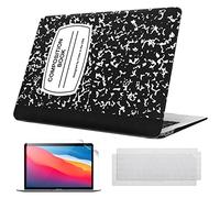 Fintie Case for MacBook Air 13 Inch A2337 (M1) / A2179 / A1932 (2022 2021 2020 2019 2018 Release) - Snap On Hard Shell Cover with 2 Keyboard Skin Covers, 1 Screen Protector, Composition Book