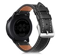 Fintie Compatible con Galaxy Watch Active2 40 mm Bands&Active 2 44 mm, bandas de repuesto de piel auténtica de 20 mm con pasadores de liberación rápida para Galaxy Watch Active 40 mm Smartwatch