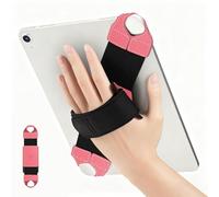 FINTIE Correa de mano universal para tabletas y lectores electrónicos de 9 a 11 pulgadas, giratoria 360°, piel sintética, segura, portátil, asa ajustable para iPad/Samsung/tabletas Xiaomi (sandía)