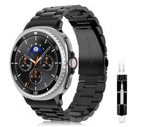 FINTIE Correa de metal compatible con Galaxy Watch 8/8 Classic - Correa de reloj de acero inoxidable con doble cierre desplegable para Galaxy Watch8 40 mm 44 mm/Watch8 Classic 46 mm