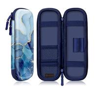 FINTIE Estuche rígido de EVA para 8 lápices y accesorios, Z Mármol Océano, 20 x 6 x 3 cm, moderno