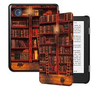 Fintie Funda 6" para Tolino Shine Color/Shine 2024/Shine 4 2022 y Kobo Clara Colour/Clara BW 2024/Clara 2E 2022 eReader-Funda Ultrafina con Apagado automático/Despierto y Cierre magnético, Biblioteca