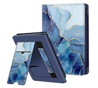 Fintie Funda 6" para Tolino Shine y Kobo Claro - Color/Black & White 2024 y 2022, Tarjetero, Correa de Mano, Auto Sleep/Wake, Mármoles Azules
