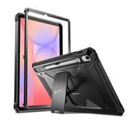 Fintie Tuatara - Funda a Prueba de Golpes para Samsung Galaxy Tab S10 FE 10.9" 2025 / S9 FE 10.9" 2023 / S9 11" 2023, Resistente Carcasa híbrida de una Sola Pieza, Protector de Pantalla，Negro