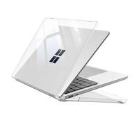 Fintie Funda Compatible con el portátil Microsoft Surface 2025 de 13 Pulgadas (Modelo: 2095), Funda Protectora Ultrafina de Carcasa rígida Snap Case (Transparente)