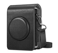 FINTIE Funda Compatible con Fujifilm Instax Mini EVO - Estuche de Material Sintético de Primera Calidad con Correa Ajustable/Desmontable, Negro