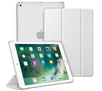 Fintie Funda Compatible con iPad 9.7 (6.ª Gen 2018/5.ª Gen 2017), iPad Air 2 (2014) / Air (2013) - Trasera Transparente Carcasa Ligera con Auto-Reposo/Activación, Plateado