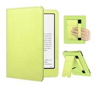 Fintie Funda Compatible con Kindle Paperwhite de 7 Pulgadas 12.ª Gen | [y Kindle Colorsoft 1.ª Gen 2025/2024] Funda protectora con soporte de muñeca con correa de muñeca, Amarillo