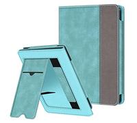 FINTIE - Funda compatible con Kobo lectora Clara 2E 2022 de 6', Tolino Shine 4 2022 - Carcasa de lectura con soporte y ranura para tarjeta, funda con correa de mano, color turquesa