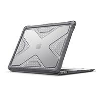 Fintie Funda Compatible con MacBook Air 13" (2020/2019/2018) - Carcasa Dura a Prueba de Choques para Modelo A2337 (M1)/A2179/A1932, Gris