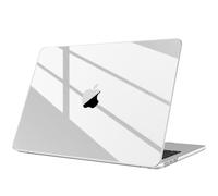 Fintie Funda Compatible con MacBook Air 13,6 Pulgadaas (M4) 2025 / (M3) 2024 / (M2) 2022, Carcasa rígida Ultrafina, Cristal Transparente