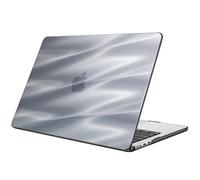 Fintie Funda compatible con MacBook Air de 13,6 pulgadas M4 M3 M2 (2025-2022) A3240 A3113 A2681, carcasa rígida ultrafina compatible con MacBook Air de 13,6 pulgadas, ondas onduladas