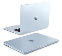 Fintie Funda compatible con MacBook Air M4 M3 M2 A3241 A3114 A2941 (2025-2023), [100% Match Color oficial] Estuche de protección rígida mate ultradelgado, Frost Sky Blue