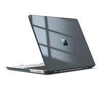 FINTIE Funda Compatible con Microsoft Surface Laptop Go 3/2/1 - Carcasa Rígida Protectora de 12.4 Pulgadas, Color Negro Cristal