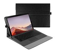 Fintie Funda Compatible Microsoft Surface Pro 7+ (2021)/Pro 7/6/5/4/3 - Carcasa de Múltiples Ángulos Soporte Compatible Teclado Type Cover(Teclado No Incluido), Negro Vintage