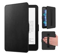 Fintie Funda con correa de mano para Kindle Paperwhite de 7" (12ª generación) y Kindle Colorsoft/Paperwhite Signature Edition 2025/2024, funda ligera con encendido y apagado automático, color negro