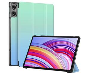 Fintie - Funda con tapa para Xiaomi Redmi Pad Pro de 12,1" 2024 (piel sintética, superfina, superligera, con función de encendido y apagado automático, sombra de mar