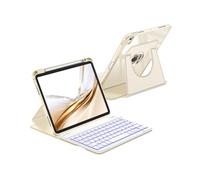 Fintie Funda con teclado giratorio de 360° para iPad Air de 11 pulgadas M4/M3/M2 (2026/2025/2024), iPad Air de 5ª/4ª generación de 10.9 pulgadas, teclado magnético desmontable retroiluminado de 7