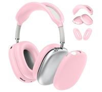 Fintie Funda de silicona 3 en 1 compatible con auriculares AirPods Max, almohadillas resistentes a los arañazos AirPods Max, cubierta para auriculares y cubierta de diadema, accesorios para