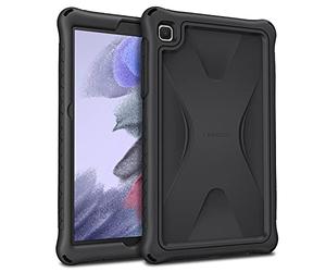 Fintie Funda de Silicona Compatible con Samsung Galaxy Tab A7 Lite de 8,7 Pulgadas (2021) - Carcasa Resistente de Silicón Antideslizante y Antichoque, Negro