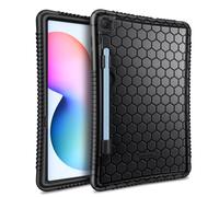 FINTIE Funda de Silicona para Samsung Galaxy Tab S6 Lite de 10.4" - [Honey Comb Series] Carcasa Ligera de Silicón Antideslizante y Antichoque Apta para Niños para Modelo SM-P610/P615, Negro